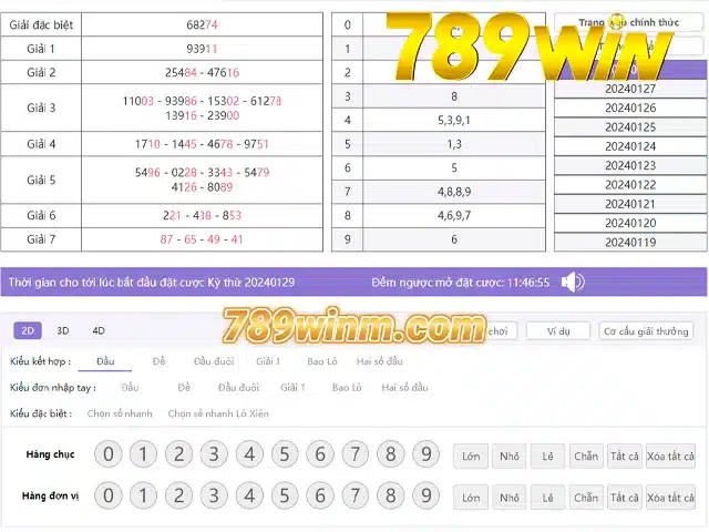 Một Số Kèo Tại 789win1